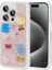 Apple iPhone 15 Pro Max Uyumlu Kılıf Kabartma Figürlü Parlak Minimini Silikon Kapak, Pembe 1