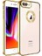 Apple iPhone 7 Plus Uyumlu Kılıf Kamera Korumalı Logo Gösteren Omega Kapak, Gold 1