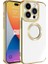 Apple iPhone 15 Pro Uyumlu Kılıf Kamera Korumalı Logo Gösteren Omega Kapak, Gold 1