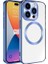 Apple iPhone 15 Pro Uyumlu Kılıf Magsafe Wireless Şarj Özellikli Setro Silikon, Midnight 1