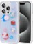 Apple iPhone 15 Pro Uyumlu Kılıf Kabartma Figürlü Parlak Minimini Silikon Kapak, Mor 1