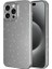 Apple iPhone 15 Pro Uyumlu Kılıf Kamera Korumalı Simli Lüks Koton Kapak, Gri 1