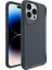 Apple iPhone 15 Pro Max Uyumlu Kılıf Airbag Kenarlı T-Max Mat Standlı Kapak, Gri 1