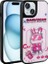 Apple iPhone 15 Uyumlu Kılıf Parlayan Kabartmalı Ikonik Figürlü Amas Silikon Kapak, Beyaz 1
