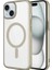 Apple iPhone 15 Plus Uyumlu Kılıf Wireless Şarj Özellikli Sert Pc Mat Riksos Magsafe Kapak, Sarı 1
