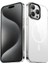 Apple iPhone 15 Pro Uyumlu Kılıf Wireless Şarj Özellikli Şeffaf G-Glass Kapak, Siyah 1