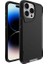 Apple iPhone 15 Pro Max Uyumlu Kılıf Airbag Kenarlı T-Max Mat Standlı Kapak, Siyah 1