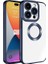 Apple iPhone 15 Pro Max Uyumlu Kılıf Kamera Korumalı Logo Gösteren Omega Kapak, Lacivert 1