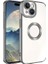Apple iPhone 15 Uyumlu Kılıf Kamera Korumalı Logo Gösteren Omega Kapak, Koyu Gri 1