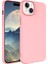 Apple iPhone 15 Plus Uyumlu Kılıf Lsr Lansman Kapak, Pembe Açık 1