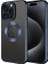 Apple iPhone 15 Pro Uyumlu Kılıf Tek Kamera Çerçeveli Logo Gösteren Omega Kapak, Lacivert 1