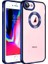 Apple iPhone 8 Uyumlu Kılıf Kamera Korumalı Logo Gösteren Omega Kapak, Lacivert 1