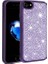 Apple iPhone Se 2020 Uyumlu Kılıf Parlak Taşlı Tasarım Ston Kapak, Derin Mor 1