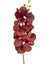 Yapay Çiçek Bordo Koyu Islak Orkide Gerçeksi Doku Uzun Dal 90 cm 2