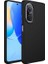 Huawei Nova 9 Se Uyumlu Kılıf Metal Çerçeve ve Buton Tasarımlı Silikon Luna Kapak, Siyah 1