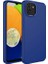 Samsung Galaxy A03 Uyumlu Kılıf Metal Çerçeve ve Buton Tasarımlı Silikon Luna Kapak, Lacivert 1