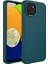 Samsung Galaxy A03 Uyumlu Kılıf Metal Çerçeve ve Buton Tasarımlı Silikon Luna Kapak, Koyu Yeşil 1