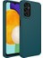 Samsung Galaxy A04 Uyumlu Kılıf Metal Çerçeve ve Buton Tasarımlı Silikon Luna Kapak, Koyu Yeşil 1
