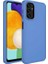 Samsung Galaxy A13 4g Uyumlu Kılıf Metal Çerçeve ve Buton Tasarımlı Silikon Luna Kapak, Lavendery Gray 1