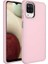 Samsung Galaxy A22 4g Uyumlu Kılıf Metal Çerçeve ve Buton Tasarımlı Silikon Luna Kapak, Pembe 1