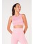 New Season Fitilli Crop Top Büstiyer Seamless Spor Sütyeni Pembe 3