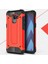 Samsung Galaxy A8 2018 Uyumlu Kılıf Crash Silikon Kapak, Kırmızı 1