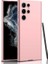 Samsung Galaxy S22 Ultra Uyumlu Kılıf Silikon Kıpta Kapak, Rose Gold 1