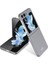 Samsung Galaxy Z Flip 5 Uyumlu Kılıf Sert Kıpta Kapak, Gri 1