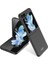 Samsung Galaxy Z Flip 5 Uyumlu Kılıf Sert Kıpta Kapak, Siyah 1