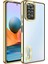 Xiaomi Redmi Note 11 Global Uyumlu Kılıf Kamera Korumalı Logo Gösteren Omega Kapak, Gold 1