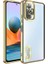 Xiaomi Redmi Note 10 Pro Uyumlu Kılıf Kamera Korumalı Logo Gösteren Omega Kapak, Gold 1