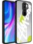 Xiaomi Redmi Note 8 Pro Uyumlu Kılıf Aynalı Desenli Kamera Korumalı Parlak Mirror Kapak, Yazı 1