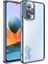 Xiaomi Redmi Note 10 Pro Uyumlu Kılıf Kamera Korumalı Logo Gösteren Omega Kapak, Sierra Mavi 1