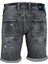 Slim Fit Gri Erkek Denim Şort Jjırıck Jjblaır Shorts Ge 402 Sn 2