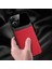 Xiaomi Redmi 12 Uyumlu Kılıf Zebana Lens Deri Kılıf Kırmızı 2