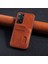 Xiaomi Redmi Note 11 Pro 4g Uyumlu Kılıf Zebana Kartlıklı Lüx Deri Kılıf Kahverengi 1