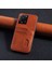 Xiaomi Mi 13T Uyumlu Kılıf Zebana Kartlıklı Lüx Deri Kılıf Kahverengi 1