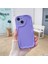 Apple iPhone 15 Plus Uyumlu Kılıf Zebana Wave Mat Silikon Kılıf Lila 1