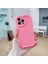 Apple iPhone 14 Pro Uyumlu Kılıf Zebana Wave Mat Silikon Kılıf Pembe 1