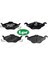 Ön Balata Astra G 1.2-1.4-1.6-1.7d-1.8-2.0d 98-05 Zafira 1.8-2.0d 16V 98-05 GDB1351 18051 1