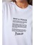 War Peace Pablo Picasso Yazılı Yüz Tasarım Baskılı Oversize Beyaz Kadın T-Shirt 2
