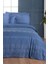 Perry Mavi King Size (Battal Boy) %100 Pamuk Saten "300 Tc" Nevresim Takımı 3