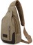 Büyük Kapasiteli Erkek Kanvas Göğüs Çantası Yeni Erkek ve Kadın Gündelik Bisiklet Açık Hırsızlık Önleyici Omuz Crossbody Çanta (Yurt Dışından) 1