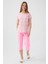 8570 Sweet Pink Tiny Kadın Kapri Pijama Takım 1