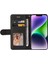 IPhone 15 Artı Kickstand Koruyucu Pu Deri Flip Folio Kılıf (Yurt Dışından) 2