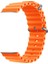 Apple Watch Ultra 2 Uyumlu 49MM Ocean Silikon Kordon 3'lü Set Lacivert, Turuncu, Sarı 4