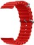 Apple Watch 9 Uyumlu 41MM Ocean Silikon Kordon 3'lü Set Kırmızı, Lacivert, Yeşil 2