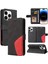 IPhone 15 Için Kılıf Pro Iki Renkli Dikiş Pu Deri Flip Folio Kılıf ile (Yurt Dışından) 1