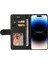 IPhone 15 Için Kılıf Pro Iki Renkli Dikiş Pu Deri Flip Folio Kılıf ile (Yurt Dışından) 4