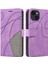 IPhone 15 Artı Kickstand Koruyucu Pu Deri Flip Folio Kılıf (Yurt Dışından) 1